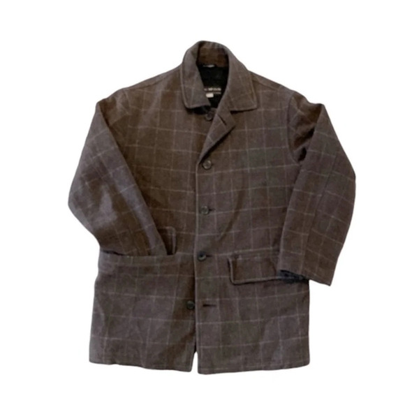 MacMor Private Collection, Wool Cashmere Blend Over Coat, men’s size 38R - Picture 1 of 9